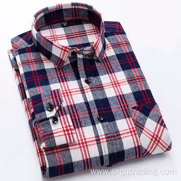 Fashion 100% cotton flannel shirt in winter